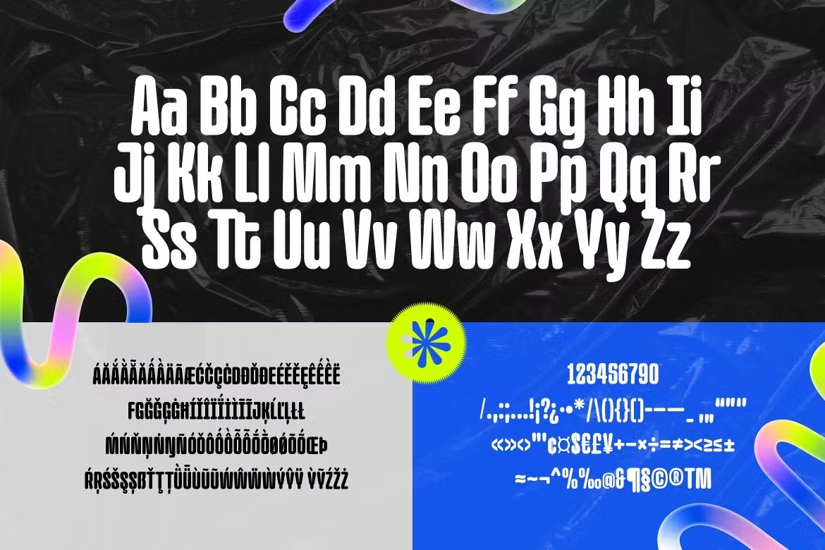 现代时尚杂志包装徽标设计无衬线粗体英文字体安装包 Condenshine 设计素材 sucaiwan.com