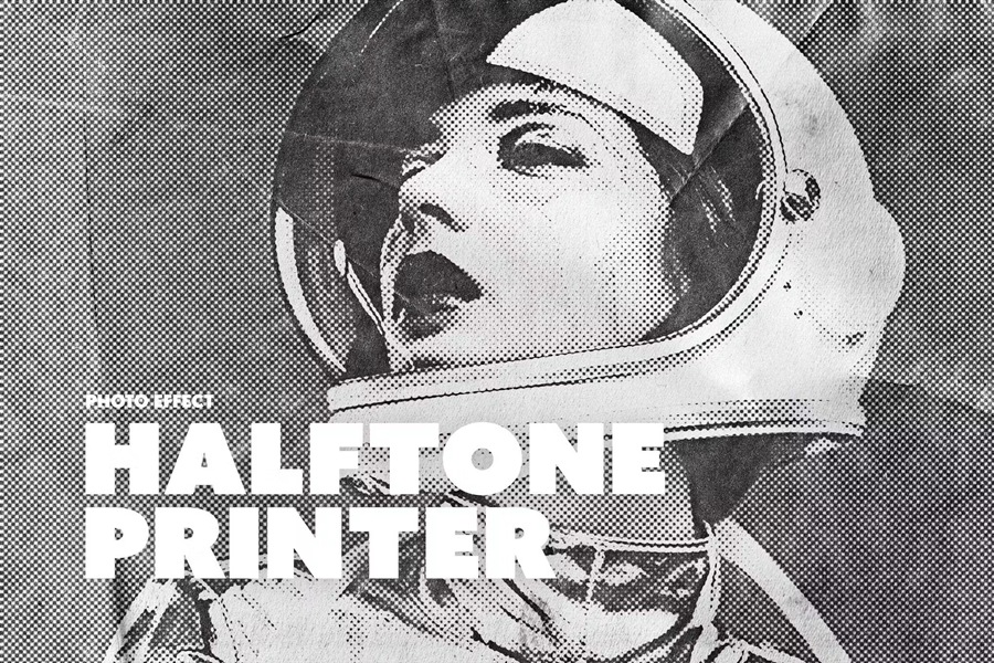 复古老式半色调褶皱照片效果PS修图特效滤镜插件样机模板 Crumpled Halftone Paper Photo Effect 插件预设 第1张-素材湾丨精选海外优质设计素材资源 复古老式半色调褶皱照片效果PS修图特效滤镜插件样机模板 Crumpled Halftone Paper Photo Effect 插件预设 sucaiwan.com