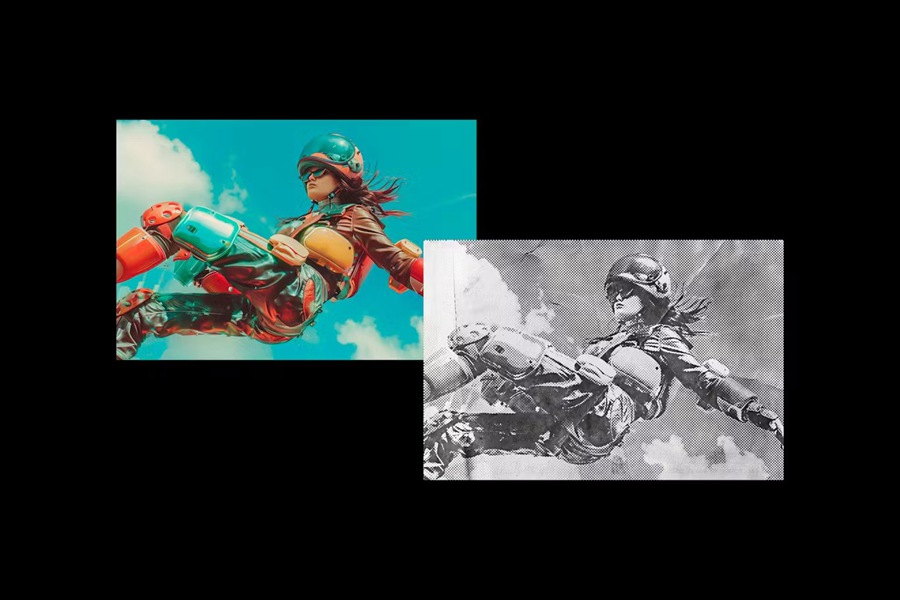 复古老式半色调褶皱照片效果PS修图特效滤镜插件样机模板 Crumpled Halftone Paper Photo Effect 插件预设 第6张-素材湾丨精选海外优质设计素材资源 复古老式半色调褶皱照片效果PS修图特效滤镜插件样机模板 Crumpled Halftone Paper Photo Effect 插件预设 sucaiwan.com