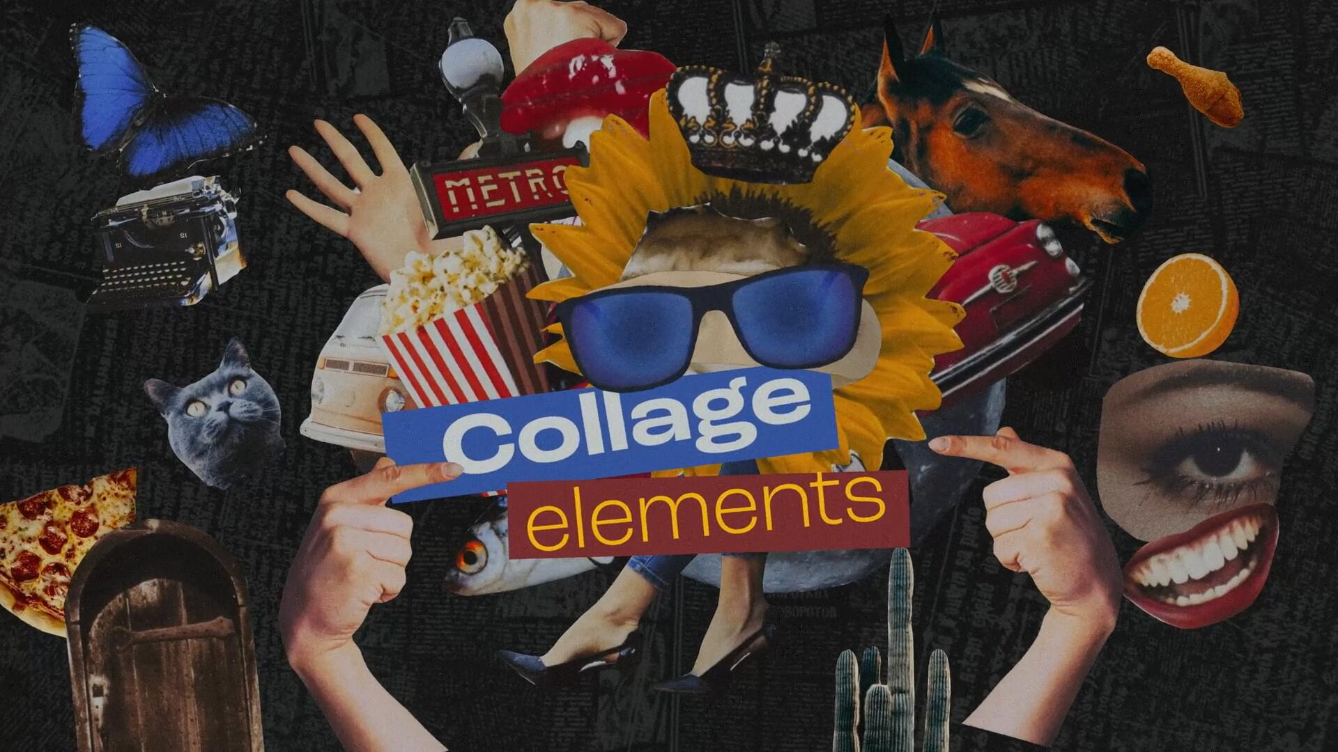 AE模板:40个复古拼贴艺术剪切建筑景点食物动物竖屏动画元素包 影视音频 第1张-素材湾丨精选海外优质设计素材资源 AE模板:40个复古拼贴艺术剪切建筑景点食物动物竖屏动画元素包 影视音频 sucaiwan.com