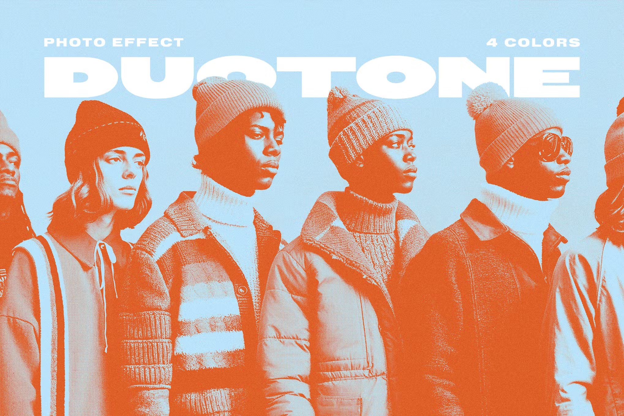 复古老式半色调Riso印刷颗粒照片效果PS特效滤镜样机模板设计素材 Grain Duotone Photo Effect 插件预设 第1张-素材湾丨精选海外优质设计素材资源 复古老式半色调Riso印刷颗粒照片效果PS特效滤镜样机模板设计素材 Grain Duotone Photo Effect 插件预设 sucaiwan.com