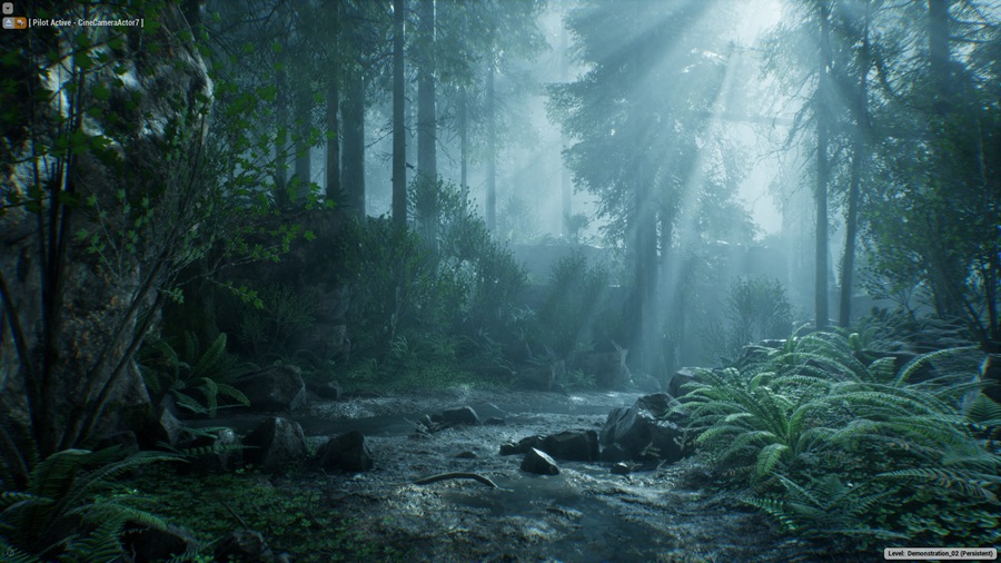 UE素材 虚拟引擎森林草木岩石河流3D模型 Unreal Engine – The Forest v1.5 样机素材 sucaiwan.com