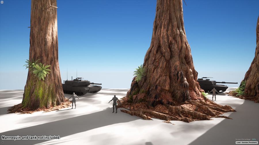 UE素材 虚拟引擎森林草木岩石河流3D模型 Unreal Engine – The Forest v1.5 样机素材 sucaiwan.com