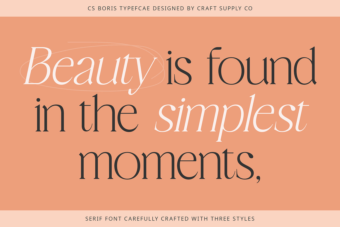 现代时尚品牌杂志海报设计衬线英文字体安装包 CS Boris – Elegant Font 设计素材 第3张-素材湾丨精选海外优质设计素材资源 现代时尚品牌杂志海报设计衬线英文字体安装包 CS Boris – Elegant Font 设计素材 sucaiwan.com