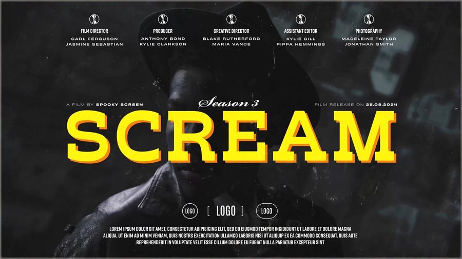 AE模板 创意电影电视剧片头字幕预告片标题动画 Silent Cinematic Titles 影视音频 sucaiwan.com