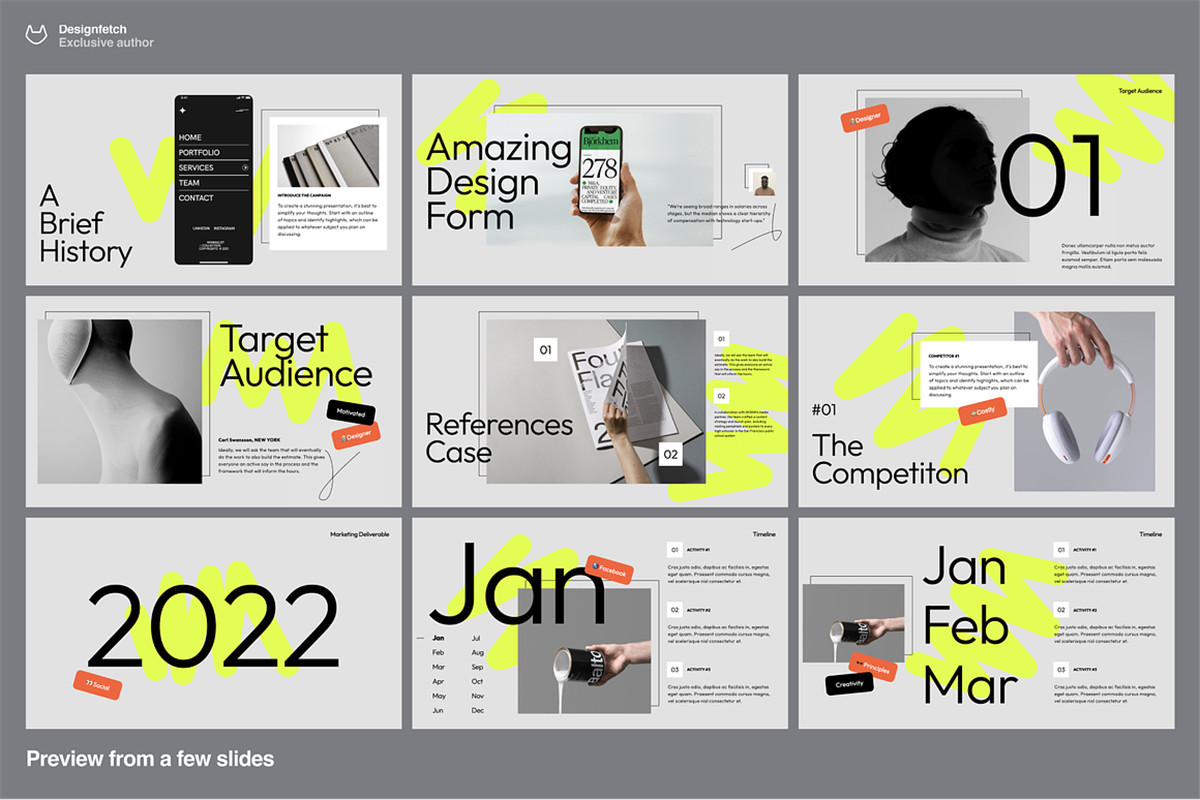 40+现代动态独特极简艺术品牌VI手册艺术PPT幻灯片演示文稿 Creative brief template – Conly , 第4张-素材湾丨精选海外优质设计素材资源 40+现代动态独特极简艺术品牌VI手册艺术PPT幻灯片演示文稿 Creative brief template – Conly , sucaiwan.com