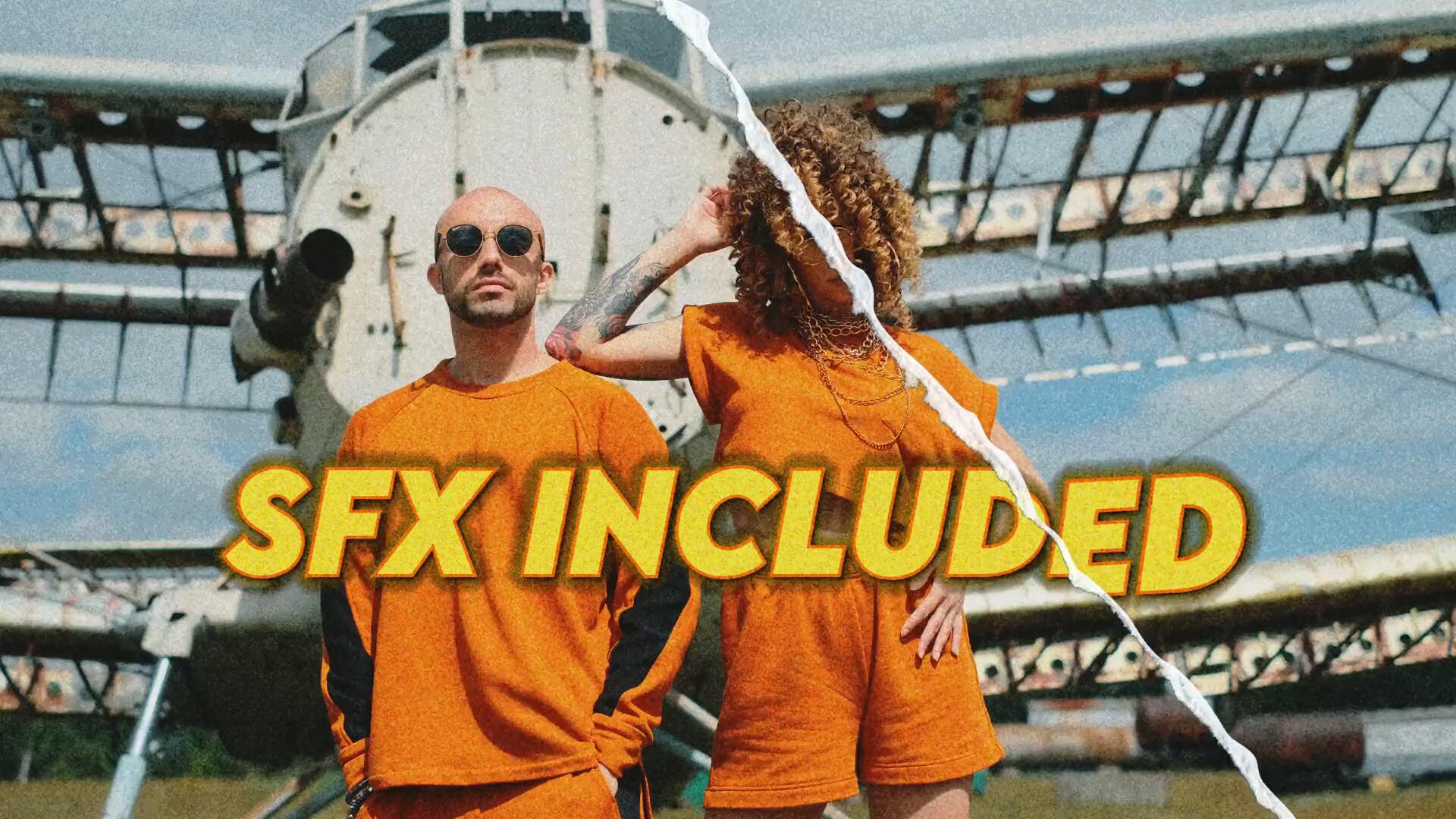 AE/PR/达芬奇模板：40个复古做旧拼贴艺术撕纸折纸效果转场过渡模板 , sucaiwan.com