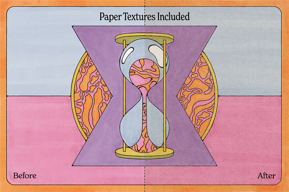 TGTS 复古美学半色调墨迹混合风格插画纹理笔尖PS笔刷 KolorMarc for Photoshop 笔刷资源 第7张-素材湾丨精选海外优质设计素材资源 TGTS 复古美学半色调墨迹混合风格插画纹理笔尖PS笔刷 KolorMarc for Photoshop 笔刷资源 sucaiwan.com