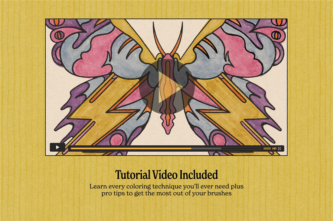 TGTS 复古美学半色调墨迹混合风格插画纹理笔尖PS笔刷 KolorMarc for Photoshop 笔刷资源 第9张-素材湾丨精选海外优质设计素材资源 TGTS 复古美学半色调墨迹混合风格插画纹理笔尖PS笔刷 KolorMarc for Photoshop 笔刷资源 sucaiwan.com