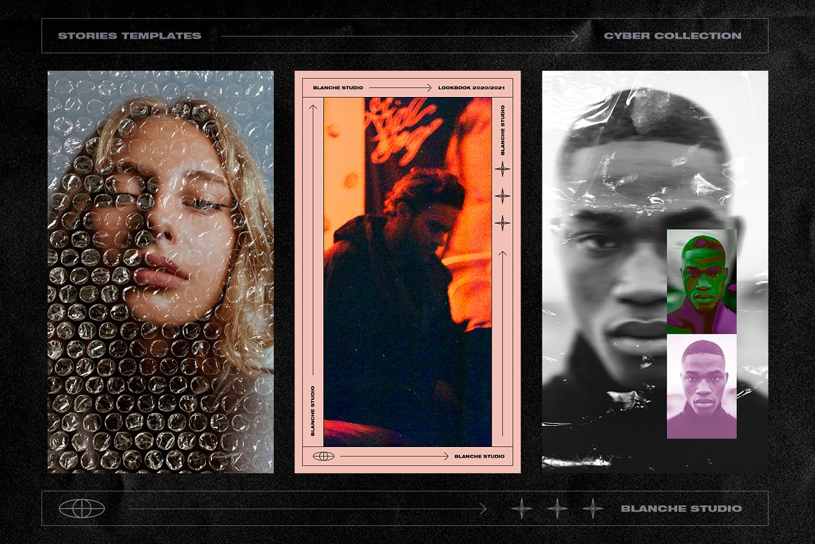 50个赛博朋克未来派科技机能透明塑料海报电商详情公众号推文排版PSD设计模板 CYBERPUNK Instagram Templates 幻灯图表 第4张-素材湾丨精选海外优质设计素材资源 50个赛博朋克未来派科技机能透明塑料海报电商详情公众号推文排版PSD设计模板 CYBERPUNK Instagram Templates 幻灯图表 sucaiwan.com