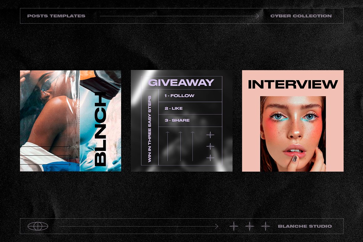 50个赛博朋克未来派科技机能透明塑料海报电商详情公众号推文排版PSD设计模板 CYBERPUNK Instagram Templates 幻灯图表 第6张-素材湾丨精选海外优质设计素材资源 50个赛博朋克未来派科技机能透明塑料海报电商详情公众号推文排版PSD设计模板 CYBERPUNK Instagram Templates 幻灯图表 sucaiwan.com