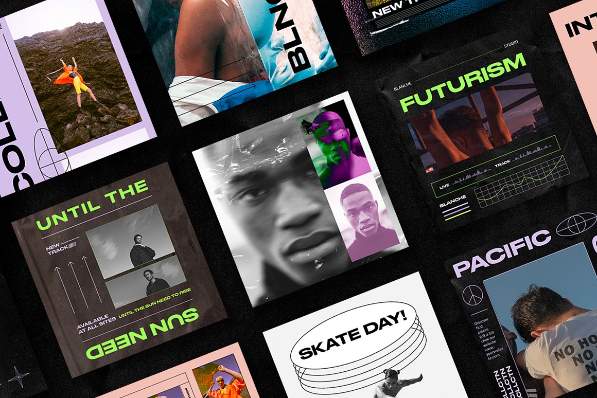 50个赛博朋克未来派科技机能透明塑料海报电商详情公众号推文排版PSD设计模板 CYBERPUNK Instagram Templates 幻灯图表 第14张-素材湾丨精选海外优质设计素材资源 50个赛博朋克未来派科技机能透明塑料海报电商详情公众号推文排版PSD设计模板 CYBERPUNK Instagram Templates 幻灯图表 sucaiwan.com