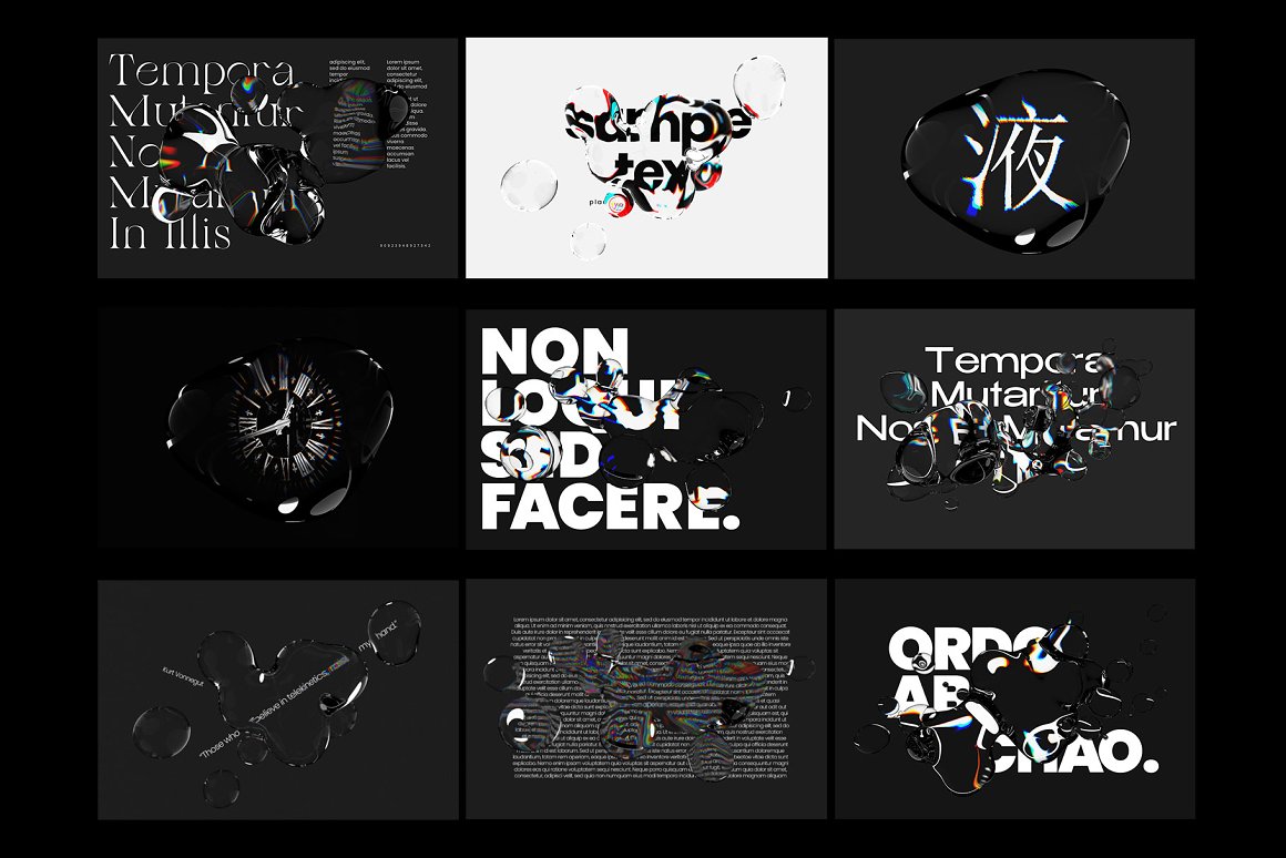 新潮透明液体水珠水滴故障液体RGB失真霓虹水珠光折射海报字体设计PSD模板素材 Inartflow – Light Refraction Pack vol.2 设计素材 第10张-素材湾丨精选海外优质设计素材资源 新潮透明液体水珠水滴故障液体RGB失真霓虹水珠光折射海报字体设计PSD模板素材 Inartflow – Light Refraction Pack vol.2 设计素材 sucaiwan.com