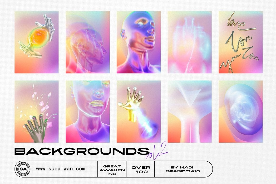 千禧年Y2K未来幻想梦幻立体抽象人物人工智能手臂金属渐变文字免扣PNG设计素材 AWAKENING 3D Objects & Poster 图片素材 第13张-素材湾丨精选海外优质设计素材资源 千禧年Y2K未来幻想梦幻立体抽象人物人工智能手臂金属渐变文字免扣PNG设计素材 AWAKENING 3D Objects & Poster 图片素材 sucaiwan.com