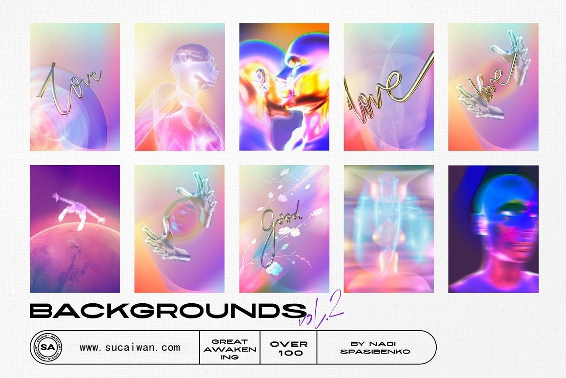 千禧年Y2K未来幻想梦幻立体抽象人物人工智能手臂金属渐变文字免扣PNG设计素材 AWAKENING 3D Objects & Poster 图片素材 第14张-素材湾丨精选海外优质设计素材资源 千禧年Y2K未来幻想梦幻立体抽象人物人工智能手臂金属渐变文字免扣PNG设计素材 AWAKENING 3D Objects & Poster 图片素材 sucaiwan.com