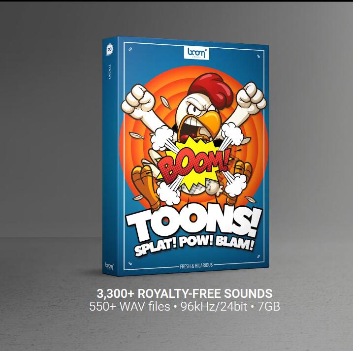 BOOM Library Toons 551种卡通风格影视游戏综艺搞笑滑稽喇叭玩具放屁音效素材 , 第1张-素材湾丨精选海外优质设计素材资源 BOOM Library Toons 551种卡通风格影视游戏综艺搞笑滑稽喇叭玩具放屁音效素材 , sucaiwan.com