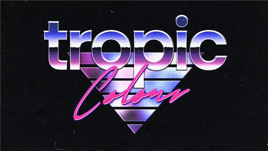 Tropic Colour 80年代复古创意金属渐变3D漫反射排版视觉效果标题AE/PR模板工具包+VHS叠加视频素材 80’S RETRO FILM TITLES 影视音频 第11张-素材湾丨精选海外优质设计素材资源 Tropic Colour 80年代复古创意金属渐变3D漫反射排版视觉效果标题AE/PR模板工具包+VHS叠加视频素材 80’S RETRO FILM TITLES 影视音频 sucaiwan.com