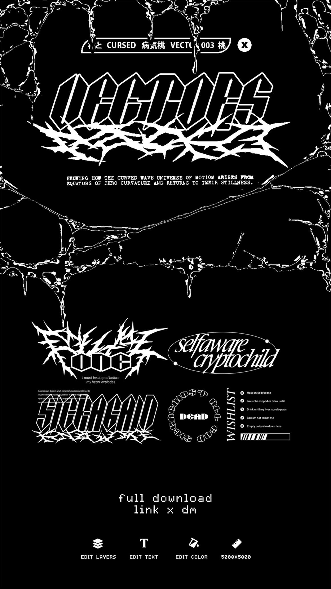 SICKAGAIN 200多个未来派酸性抽象赛博朋克人体线性星体网络帧海报形状包 VECTOR PACK 3 图片素材 第6张-素材湾丨精选海外优质设计素材资源 SICKAGAIN 200多个未来派酸性抽象赛博朋克人体线性星体网络帧海报形状包 VECTOR PACK 3 图片素材 sucaiwan.com