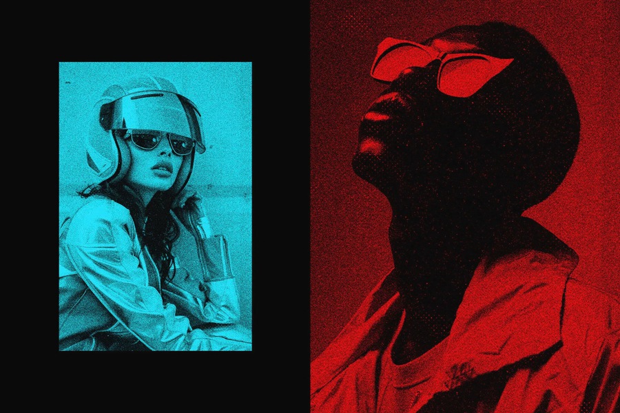 复古老式颗粒Riso印刷半色调照片效果PS特效样机滤镜插件素材 Grainy Duotone Photo Effect , 第3张-素材湾丨精选海外优质设计素材资源 复古老式颗粒Riso印刷半色调照片效果PS特效样机滤镜插件素材 Grainy Duotone Photo Effect , sucaiwan.com