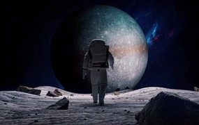 VJ视频素材:独行月球漫步循环视频素材