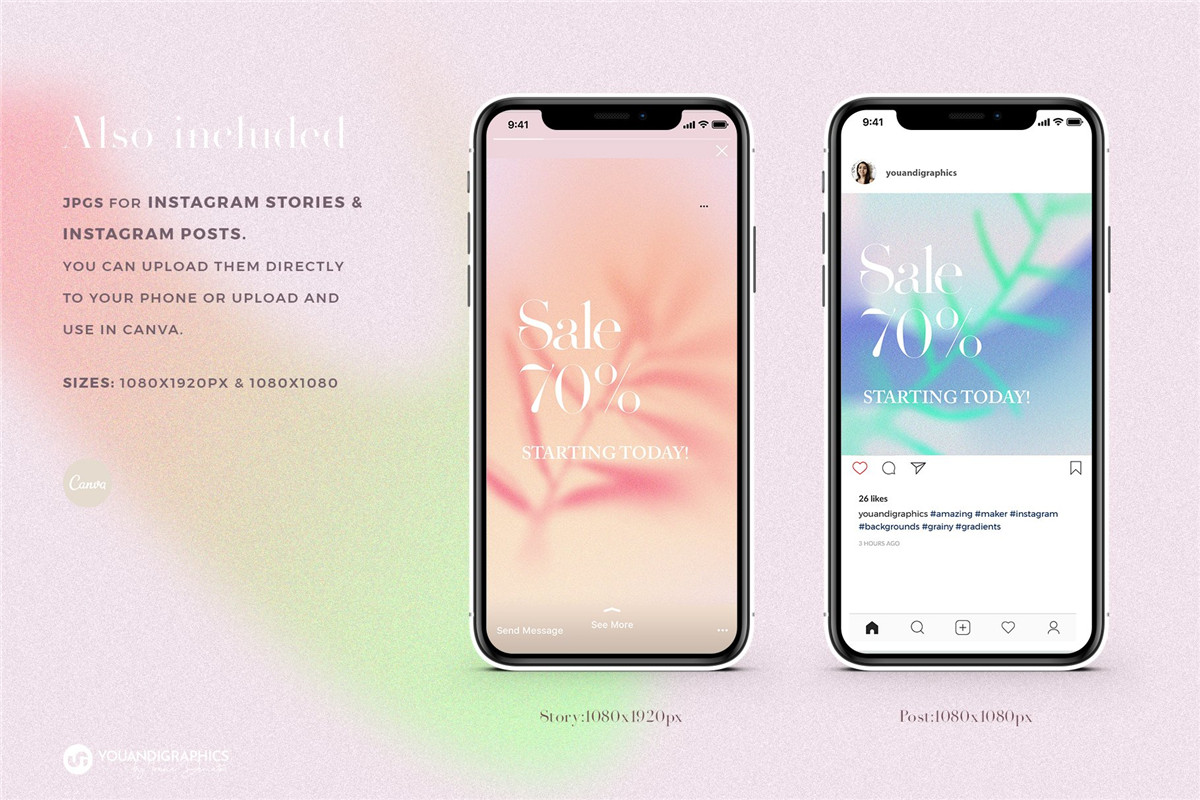 复古迷幻彩弥散光渐变未来科技科技光晕抽象模糊植物噪点背景肌理包 Colorful Grainy Gradient Backgrounds , 第4张-素材湾丨精选海外优质设计素材资源 复古迷幻彩弥散光渐变未来科技科技光晕抽象模糊植物噪点背景肌理包 Colorful Grainy Gradient Backgrounds , sucaiwan.com