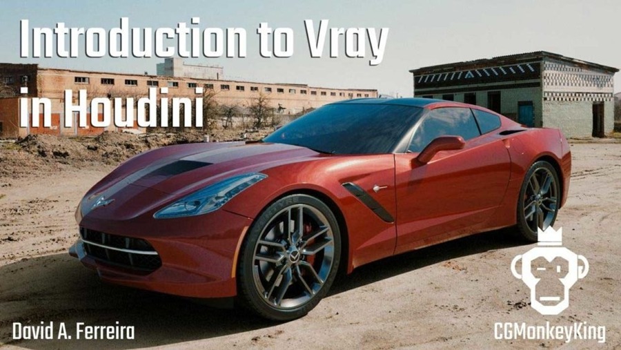 Houdini Vray渲染器使用教学新手入门基础教程 中文字幕 CGCircuit – Introduction to Vray in Houdini 设计教程 sucaiwan.com