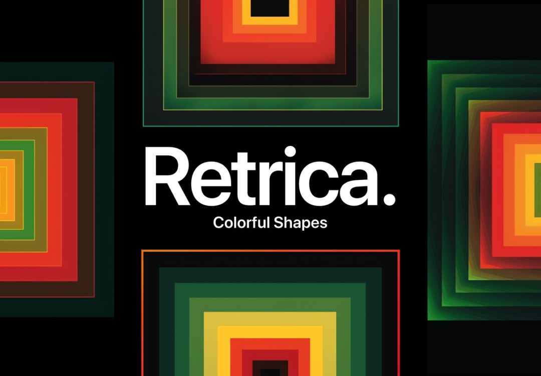 30款复古4K高清彩色渐变抽象3D几何图形PNG/Figma格式设计素材 Retrica – Colorful Shapes 图片素材 sucaiwan.com