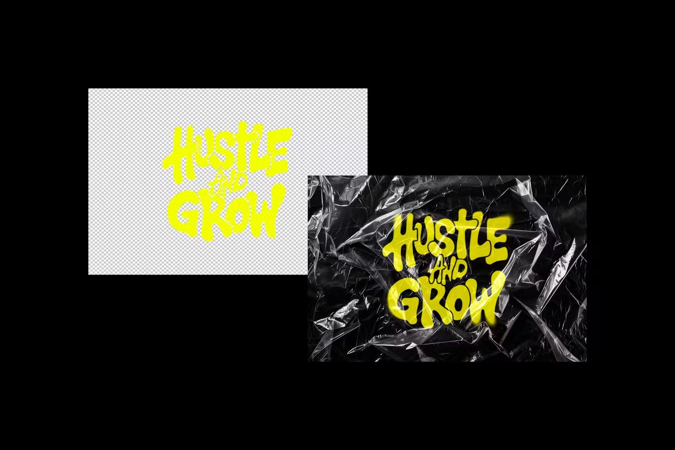 潮流褶皱塑料保鲜膜叠加效果PS文本标题LOGO设计特效样机模板 Plastic Wrap Text & Logo Effect 插件预设 第7张-素材湾丨精选海外优质设计素材资源 潮流褶皱塑料保鲜膜叠加效果PS文本标题LOGO设计特效样机模板 Plastic Wrap Text & Logo Effect 插件预设 sucaiwan.com