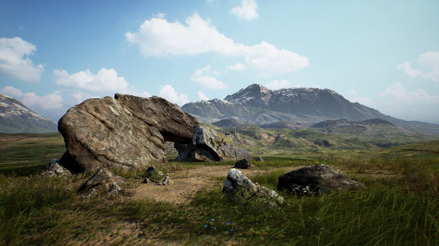 UE素材 虚拟引擎草原草甸山地地形3D模型 Unreal Engine – Brushify – Grasslands Pack 样机素材 第2张-素材湾丨精选海外优质设计素材资源 UE素材 虚拟引擎草原草甸山地地形3D模型 Unreal Engine – Brushify – Grasslands Pack 样机素材 sucaiwan.com