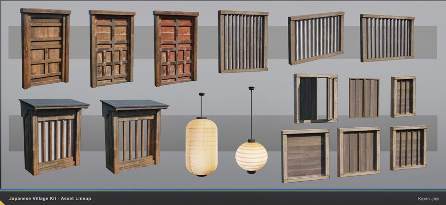 Blender模型 日式风格村庄房屋建筑3D模型+中文视频教程 Japanese Village Kitbash 设计教程 第6张-素材湾丨精选海外优质设计素材资源 Blender模型 日式风格村庄房屋建筑3D模型+中文视频教程 Japanese Village Kitbash 设计教程 sucaiwan.com