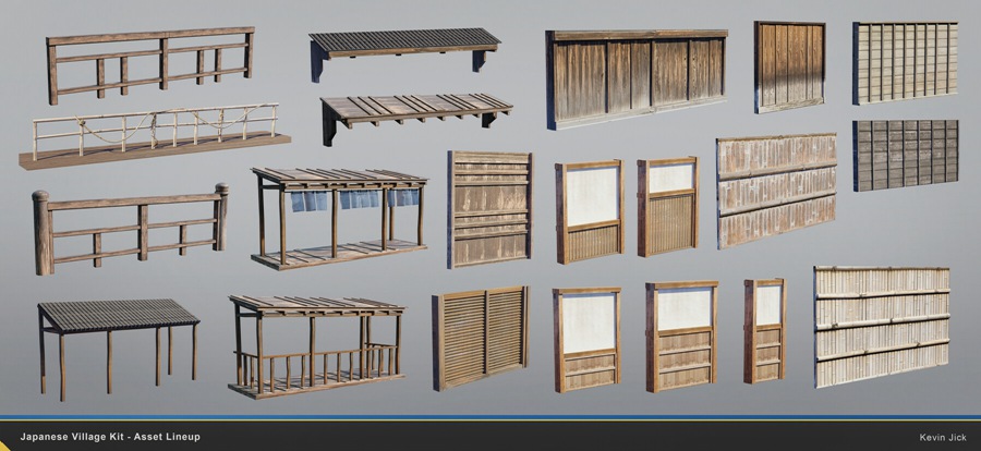 Blender模型 日式风格村庄房屋建筑3D模型+中文视频教程 Japanese Village Kitbash 设计教程 第10张-素材湾丨精选海外优质设计素材资源 Blender模型 日式风格村庄房屋建筑3D模型+中文视频教程 Japanese Village Kitbash 设计教程 sucaiwan.com