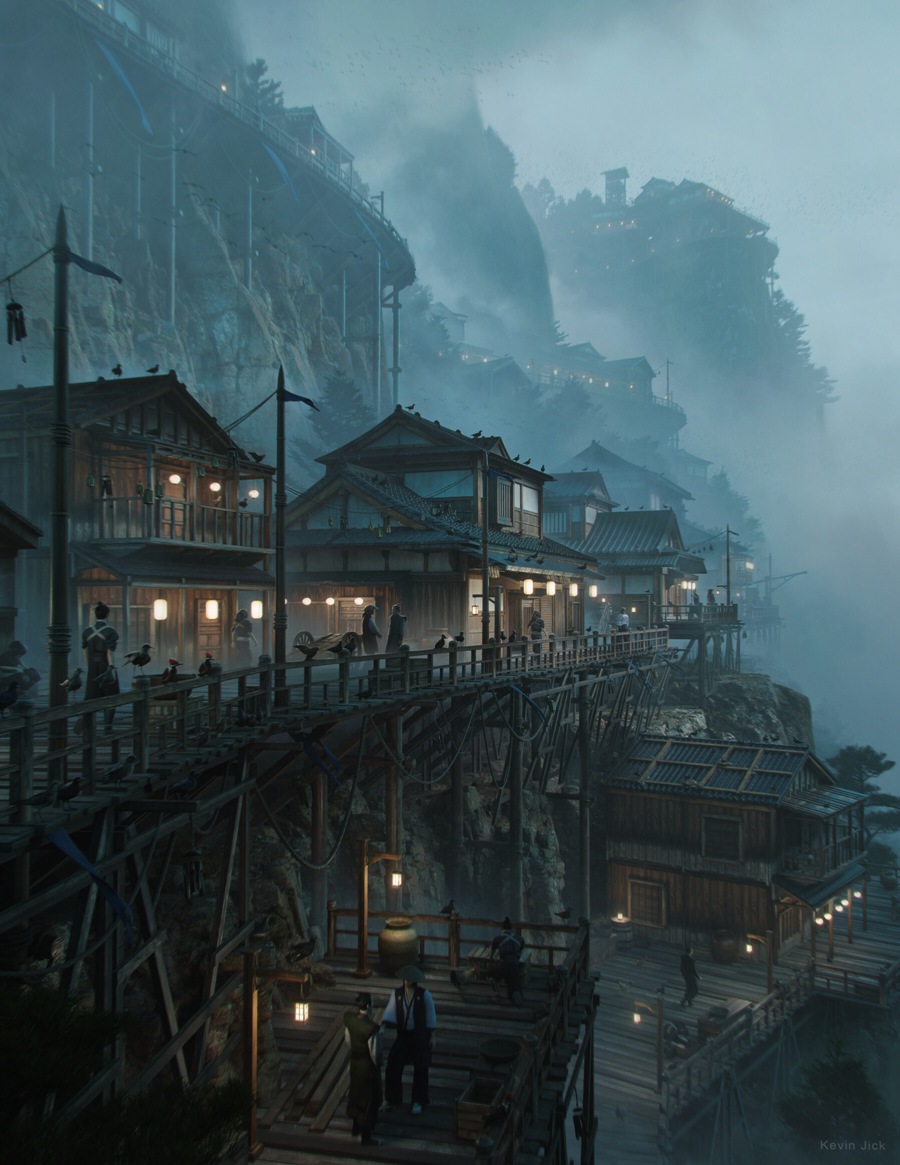 Blender模型 日式风格村庄房屋建筑3D模型+中文视频教程 Japanese Village Kitbash 设计教程 第11张-素材湾丨精选海外优质设计素材资源 Blender模型 日式风格村庄房屋建筑3D模型+中文视频教程 Japanese Village Kitbash 设计教程 sucaiwan.com