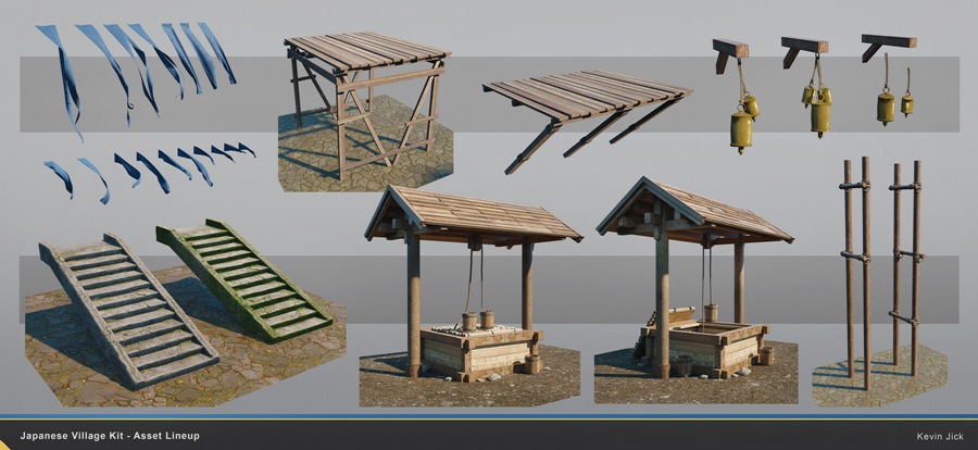 Blender模型 日式风格村庄房屋建筑3D模型+中文视频教程 Japanese Village Kitbash 设计教程 第19张-素材湾丨精选海外优质设计素材资源 Blender模型 日式风格村庄房屋建筑3D模型+中文视频教程 Japanese Village Kitbash 设计教程 sucaiwan.com
