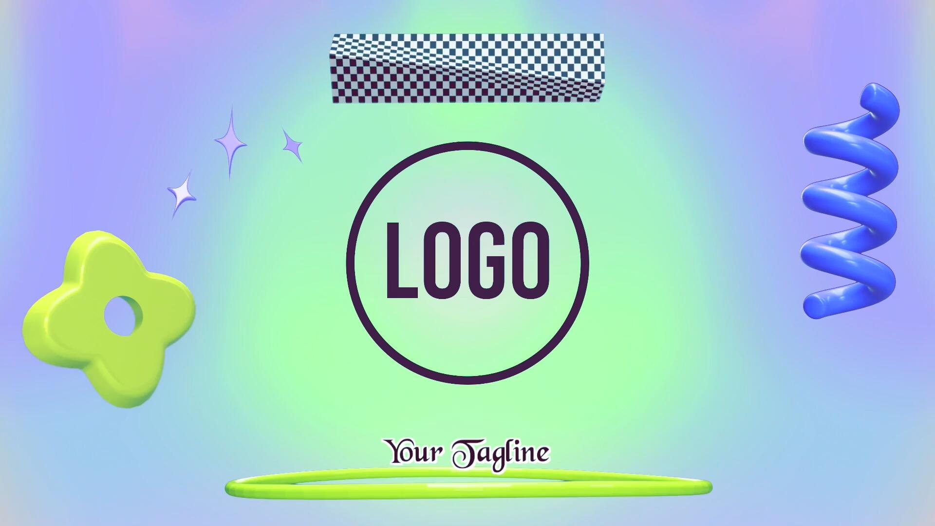 FCPX插件：复古后现代主义3D趣味Y2K几何图形视频排版动画标题开场介绍 , sucaiwan.com