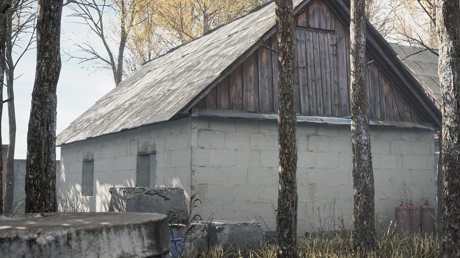 UE素材 秋季荒凉乌克兰村庄房屋树木场景3D模型 Ukraine Village 01 样机素材 第6张-素材湾丨精选海外优质设计素材资源 UE素材 秋季荒凉乌克兰村庄房屋树木场景3D模型 Ukraine Village 01 样机素材 sucaiwan.com
