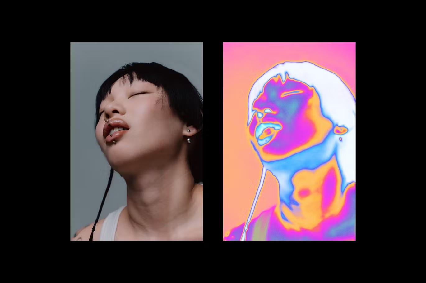 迷幻热像仪热感应照片效果PS特效滤镜插件样机模板设计素材 Thermal Imager Aura Photo Effect 插件预设 sucaiwan.com