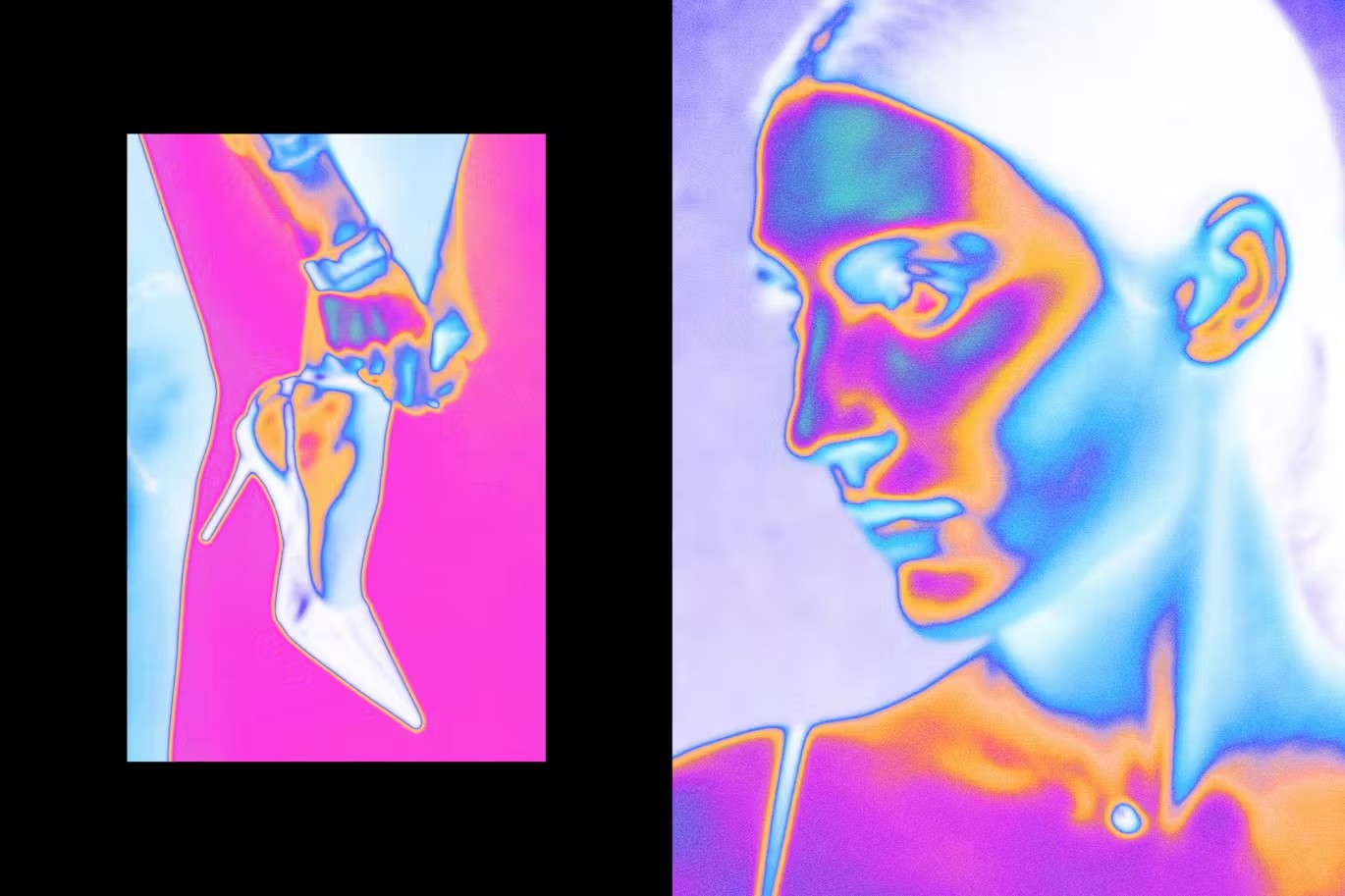迷幻热像仪热感应照片效果PS特效滤镜插件样机模板设计素材 Thermal Imager Aura Photo Effect 插件预设 sucaiwan.com