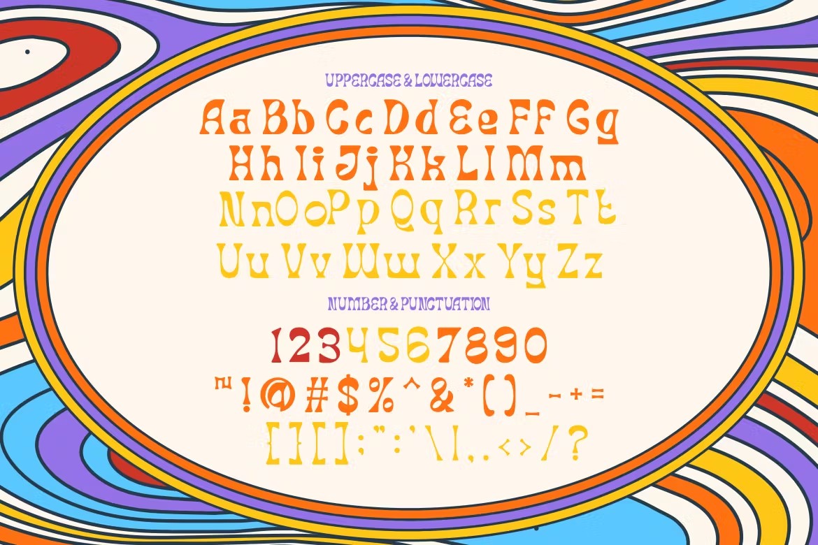 迷幻复古杂志海报包装设计装饰英文字体安装包 Mind Meld – Psychedelic Display Font 设计素材 第5张-素材湾丨精选海外优质设计素材资源 迷幻复古杂志海报包装设计装饰英文字体安装包 Mind Meld – Psychedelic Display Font 设计素材 sucaiwan.com