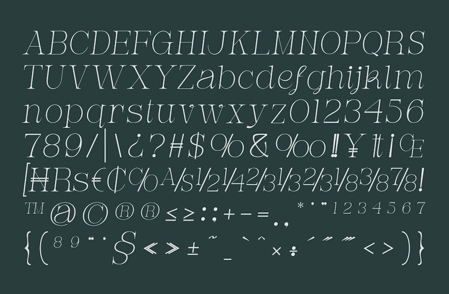 时尚优雅杂志印刷设计衬线英文字体安装包 Mathe Netha – Thin Serif Luxury Font 设计素材 sucaiwan.com