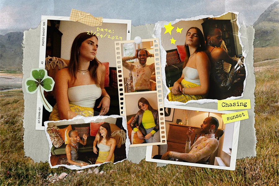 14个复古撕纸照片相框拼贴剪贴簿情绪板旅游日记账单手账PSD特效样机 , sucaiwan.com