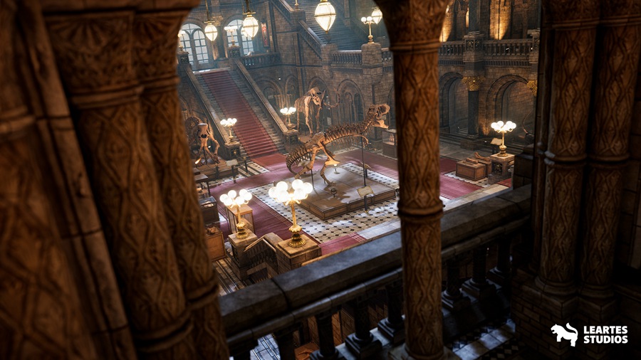 UE素材 151组独特恐龙历史博馆事内环境3D模型元素包 Historical Museum 样机素材 sucaiwan.com