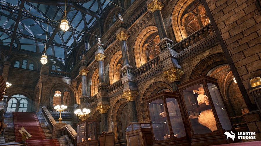 UE素材 151组独特恐龙历史博馆事内环境3D模型元素包 Historical Museum 样机素材 sucaiwan.com