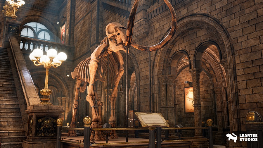 UE素材 151组独特恐龙历史博馆事内环境3D模型元素包 Historical Museum 样机素材 sucaiwan.com