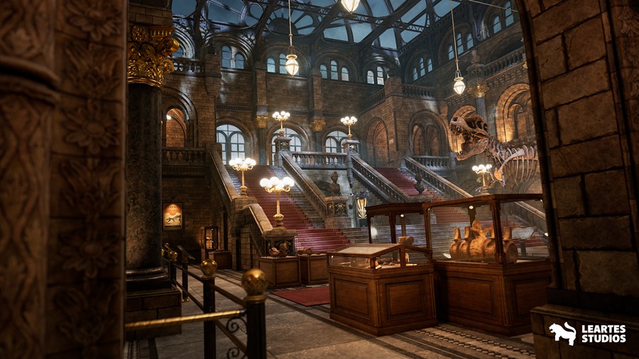 UE素材 151组独特恐龙历史博馆事内环境3D模型元素包 Historical Museum 样机素材 sucaiwan.com