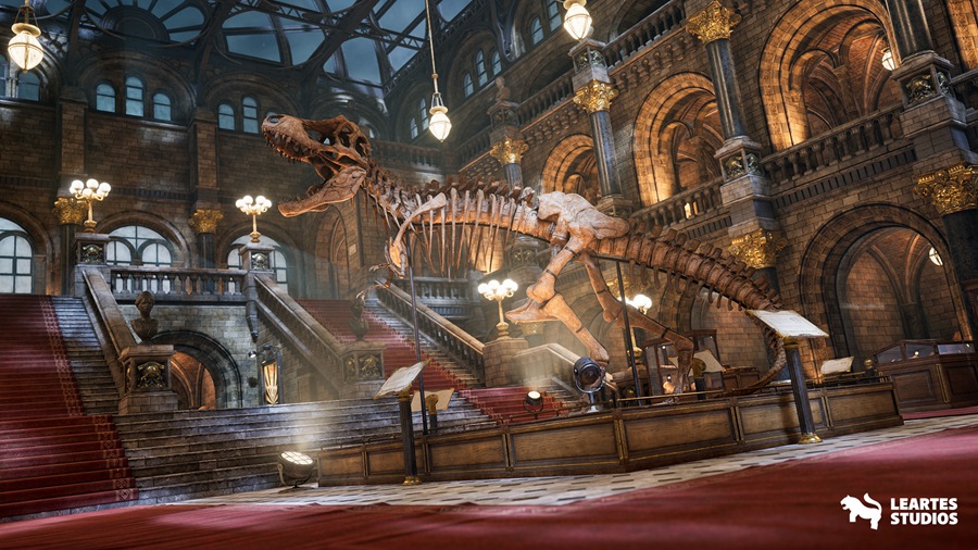UE素材 151组独特恐龙历史博馆事内环境3D模型元素包 Historical Museum 样机素材 sucaiwan.com