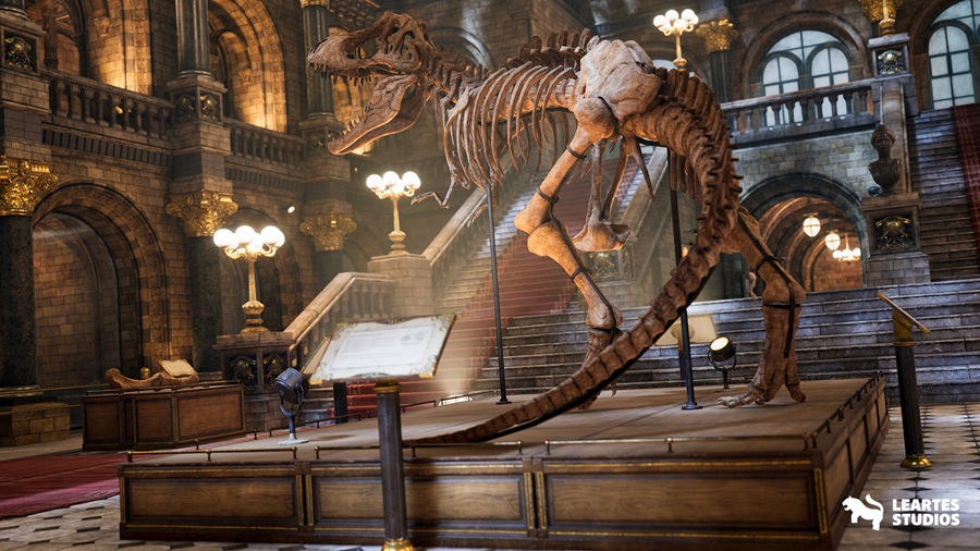 UE素材 151组独特恐龙历史博馆事内环境3D模型元素包 Historical Museum 样机素材 sucaiwan.com