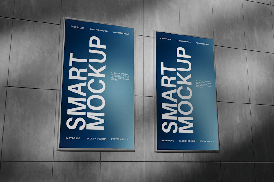 逼真楼梯过道墙面海报招贴艺术品挂画设计PS展示贴图样机模板 Poster Mockup | Black Wall 样机素材 第2张-素材湾丨精选海外优质设计素材资源 逼真楼梯过道墙面海报招贴艺术品挂画设计PS展示贴图样机模板 Poster Mockup | Black Wall 样机素材 sucaiwan.com