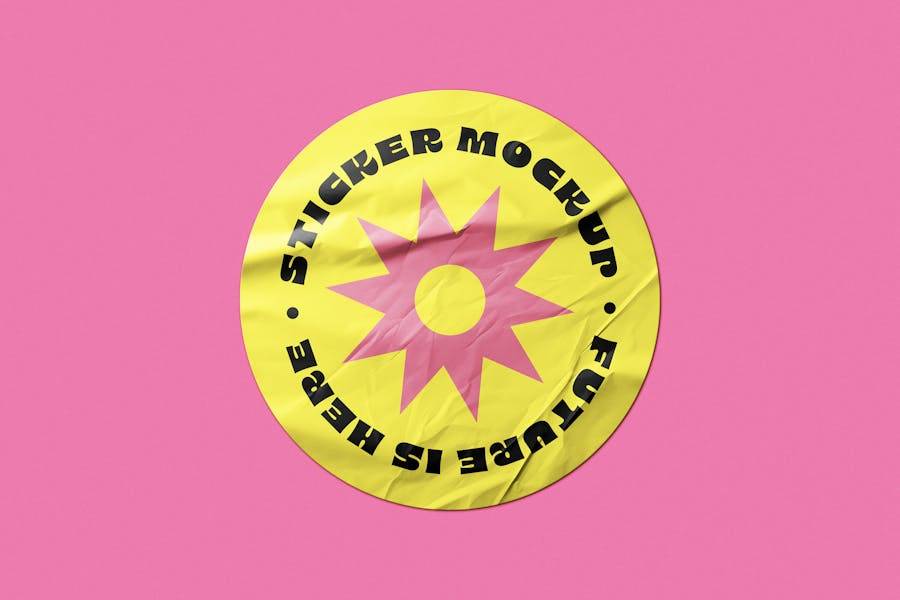 做旧褶皱不干胶贴纸标签设计展示效果图PSD样机模板 Wrinkled Sticker Mockup 样机素材 第4张-素材湾丨精选海外优质设计素材资源 做旧褶皱不干胶贴纸标签设计展示效果图PSD样机模板 Wrinkled Sticker Mockup 样机素材 sucaiwan.com