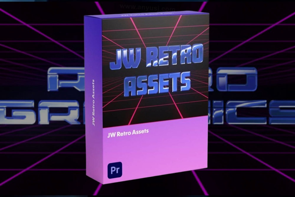 PR预设 复古VHS信号故障海报电影标题动画特效+LUT调色预设 Jamie Windsor – Retro Assets Pack , 第1张-素材湾丨精选海外优质设计素材资源 PR预设 复古VHS信号故障海报电影标题动画特效+LUT调色预设 Jamie Windsor – Retro Assets Pack , sucaiwan.com