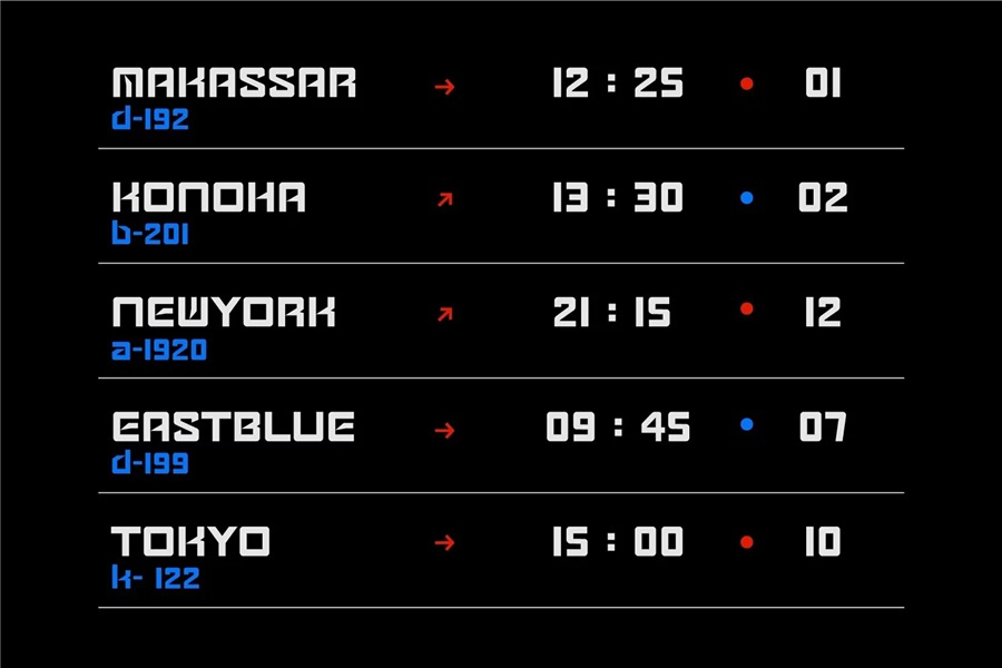 未来派科幻电影海报杂志设计排版科技感英文字体 Gadems - Futuristic Font 设计素材 sucaiwan.com